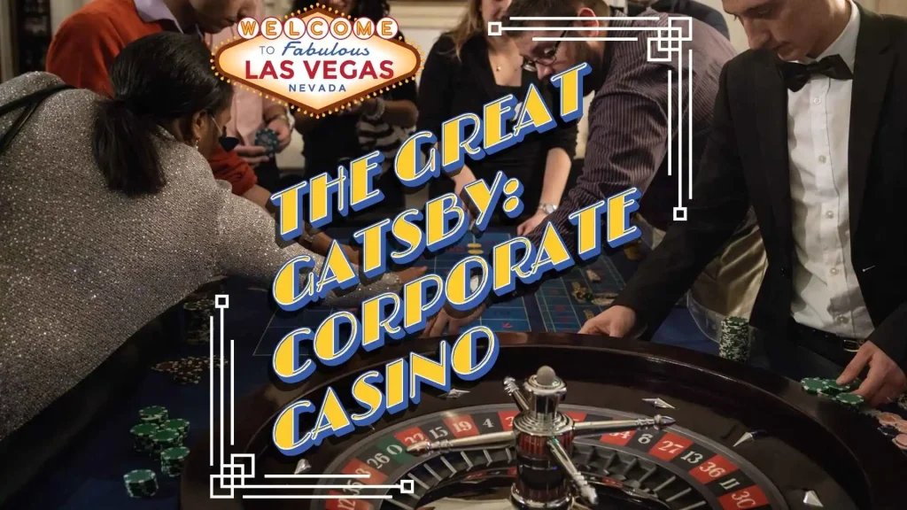 Un vero Casino' Aziendale con tavoli da gioco e Croupier professionali per un'intrigante serata con fantasoldi personalizzati.
